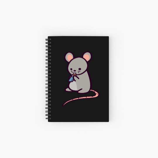 Cute Rat Candy Bar Spiral Notebooks   Ruled Line