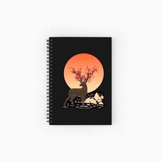 THE SACRED DEER | NATURE HOLY SPIRIT Spiral Notebooks   Ruled Line