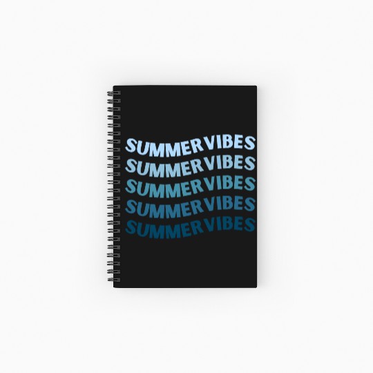 Summer Vibes (Cool) Spiral Notebooks   Ruled Line