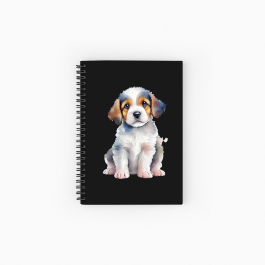 Adorable Puppy Spiral Notebooks   Ruled Line