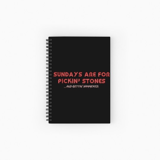 Letterkenny Sundays are for picking stones and Spiral Notebooks   Ruled Line