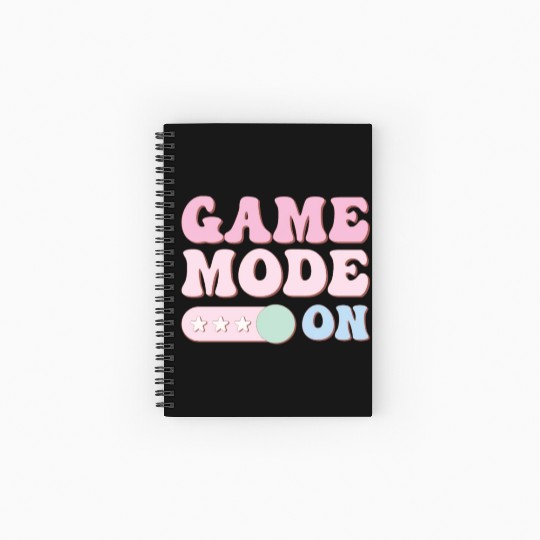Game Mode On, Happy Game Day Spiral Notebooks   Ruled Line