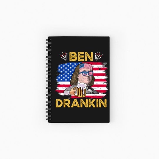 Ben Drankin US President Independence Day Spiral Notebooks   Ruled Line