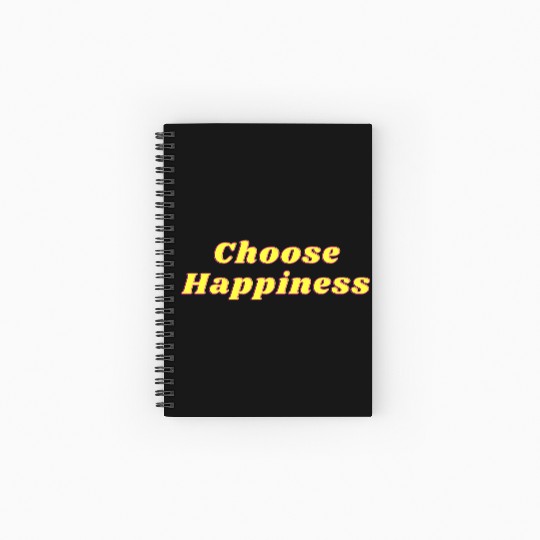 Choose Happiness Spiral Notebooks   Ruled Line