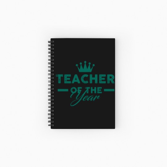 Teacher Gifts Teacher Of The Year summer 70s Spiral Notebooks   Ruled Line