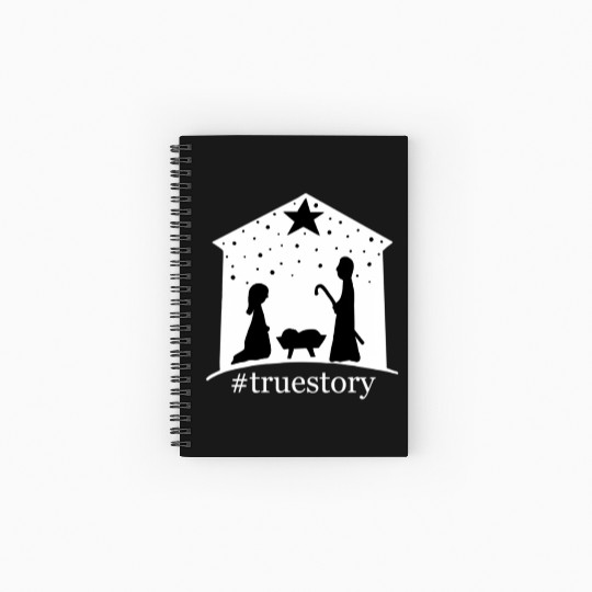 Truestory Birth Jesus True Bible Story Bethlehem Spiral Notebooks   Ruled Line