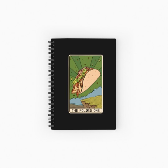 Tarot Card Reader Taco Lover Taco Eater Mexican Spiral Notebooks   Ruled Line