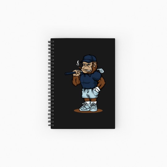 Ape Golf Spiral Notebooks   Ruled Line