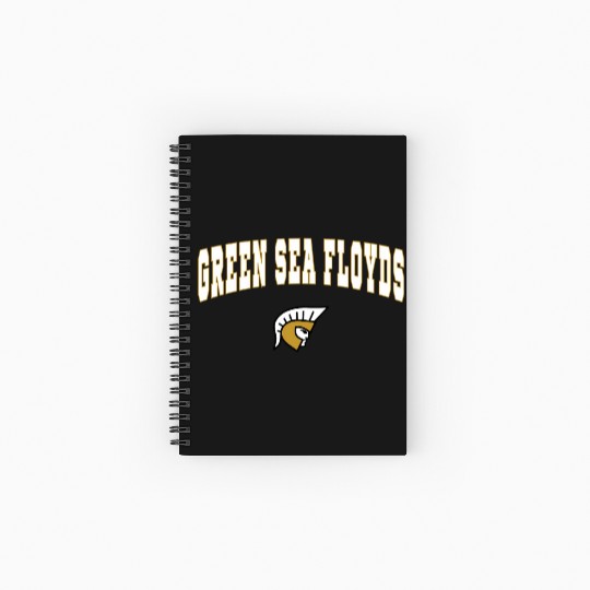 Green Sea Floyds High School Trojans Spiral Notebooks   Ruled Line