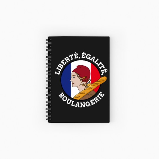 Bastille Day Marianne Of France French Revolution Spiral Notebooks   Ruled Line