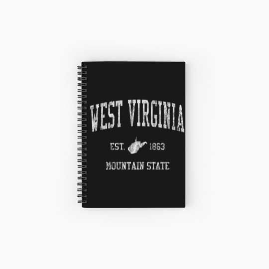 West Virginia Sports Spiral Notebooks   Ruled Line