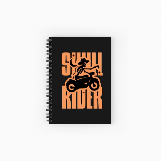 Skull Rider AI Spiral Notebooks   Ruled Line