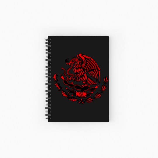 Mexican Eagle Shield Spiral Notebooks   Ruled Line