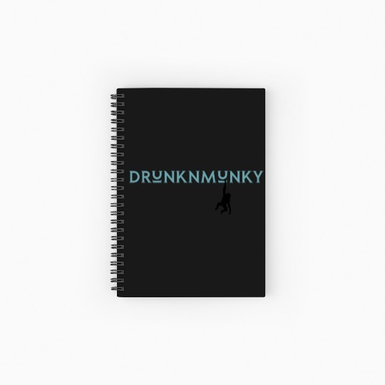 DESIGNdrunknmunky s drunk monkey Spiral Notebooks   Ruled Line