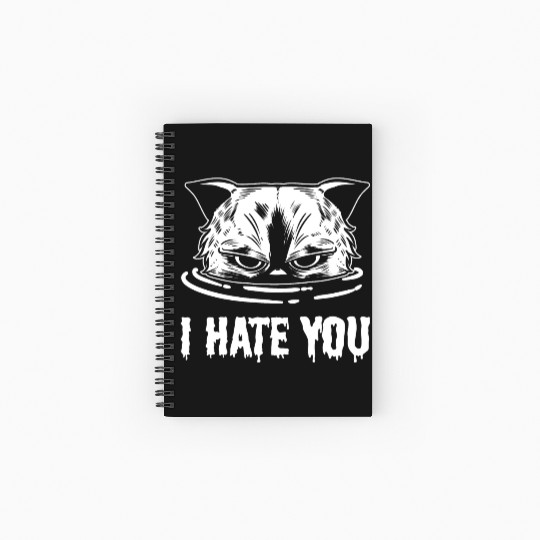 I Hate You Loving Person Gift Spiral Notebooks   Ruled Line