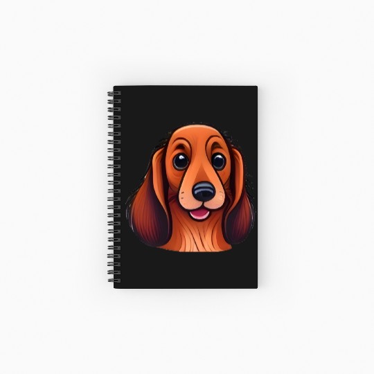 Sweet Dachshund Spiral Notebooks   Ruled Line