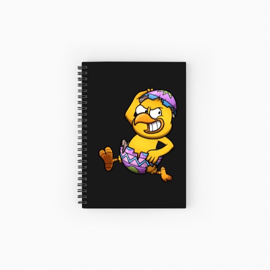 Running Little Chick In An Easter Egg Spiral Notebooks   Ruled Line