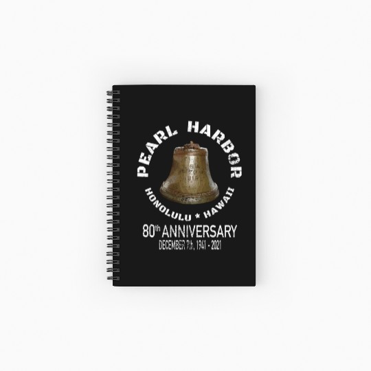 Pearl Harbor Ww2 80Th Anniversary Spiral Notebooks   Ruled Line