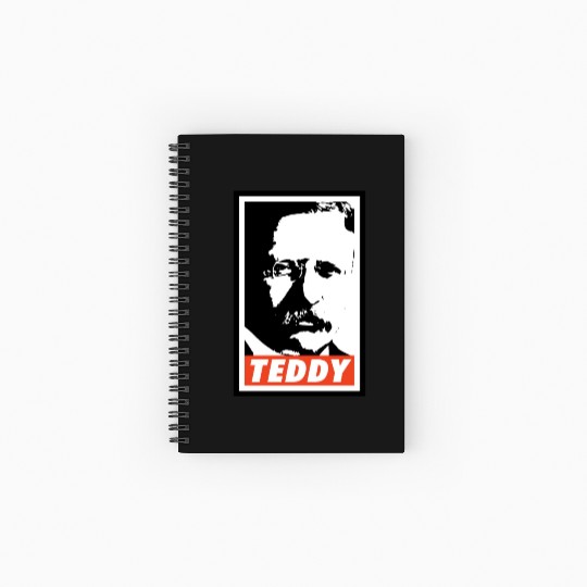 Teddy Roosevelt Spiral Notebooks   Ruled Line