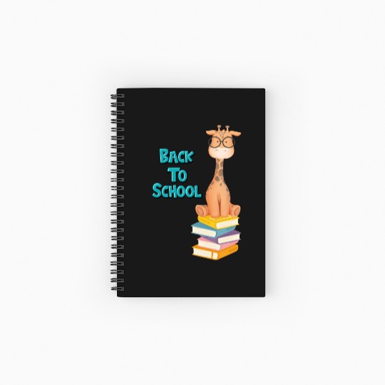 Back To School Giraffe Spiral Notebooks   Ruled Line