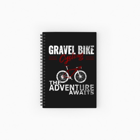 Cycling Racing Mountainbike Gravel Bike Spiral Notebooks   Ruled Line