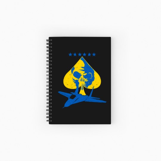 The Ghost Of Kyiv Kiev Ukraine Ace Fighter Pilot Spiral Notebooks   Ruled Line