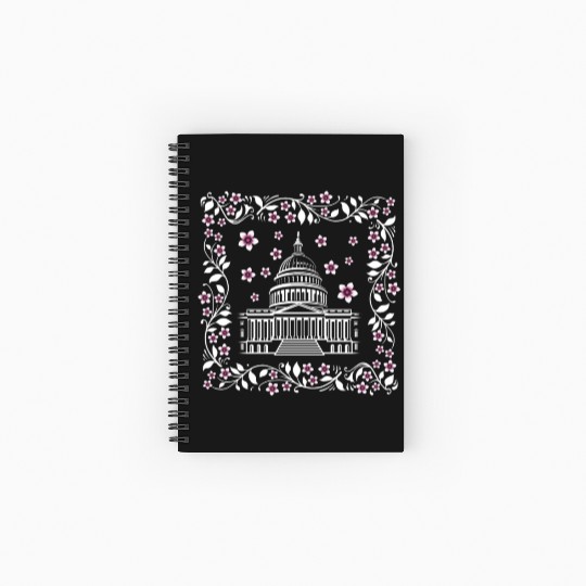 Washington DC Spiral Notebooks   Ruled Line, Capital City White House