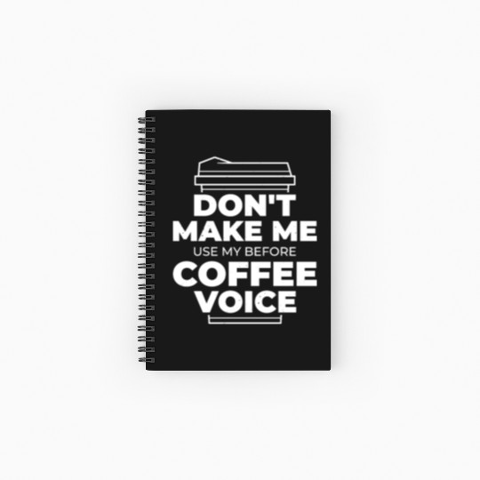 Coffee Quote Spiral Notebooks   Ruled Line
