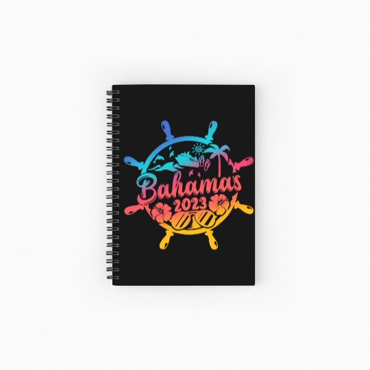 Bahamas Cruise 2023 Family Friends Group Vacation Spiral Notebooks   Ruled Line