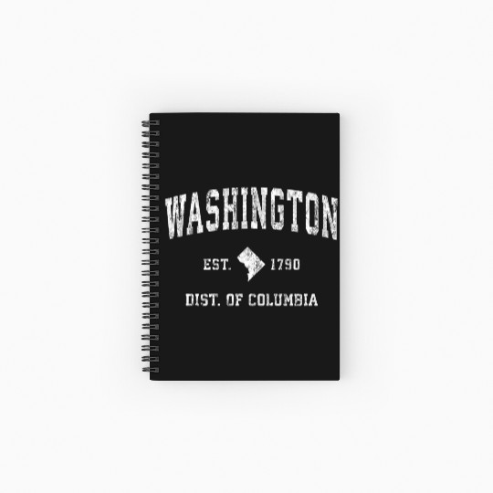 Washington Dc Athletic Sports Spiral Notebooks   Ruled Line