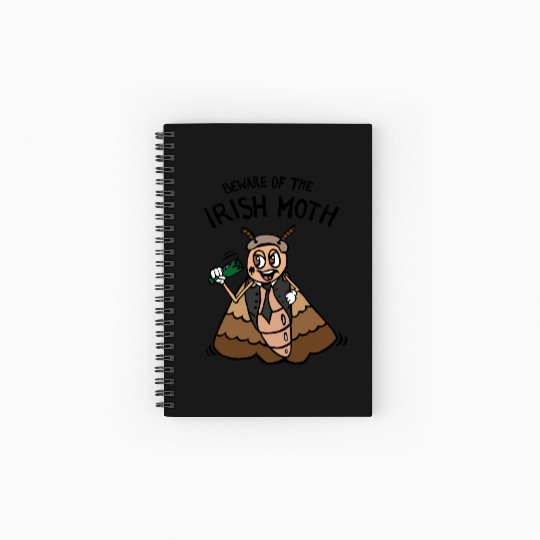 Beware of the Irish Moth / Mob Spiral Notebooks   Ruled Line