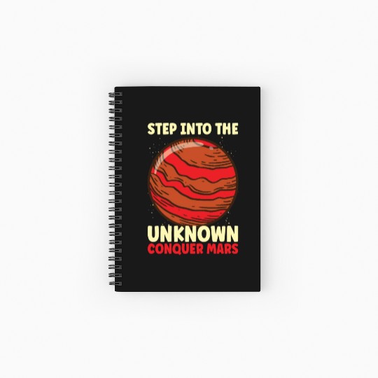 Mars Explore Astronaut Astronomy Solar System Spiral Notebooks   Ruled Line