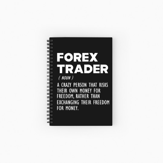 Forex Trader funny definition Spiral Notebooks   Ruled Line