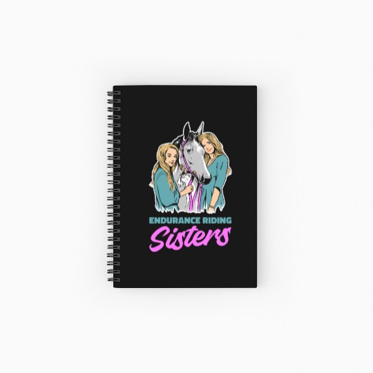 Horse Riding Sister Endurance Riding Spiral Notebooks   Ruled Line