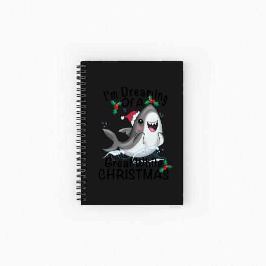 Great White Christmas Spiral Notebooks   Ruled Line