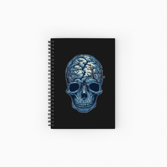 Psychology Psychologist Skull Spiral Notebooks   Ruled Line