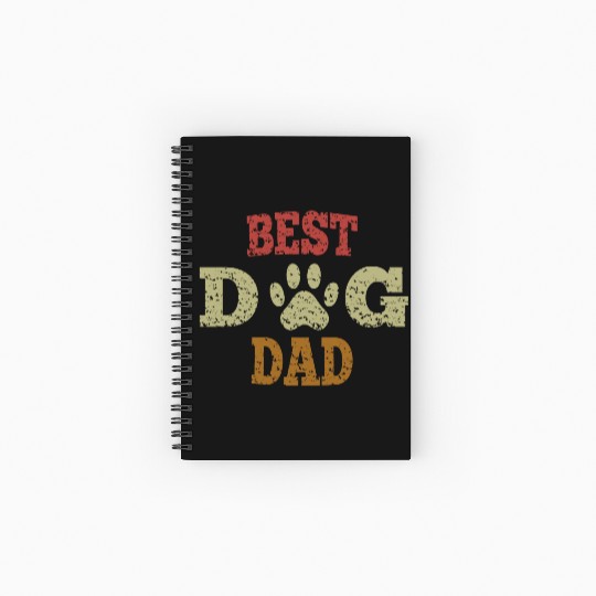 Best Dog Dad Spiral Notebooks   Ruled Line