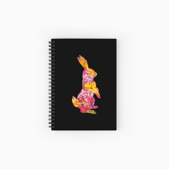 Happy Easter Rabbit Bunny Ears Eggs Hunter Spiral Notebooks   Ruled Line