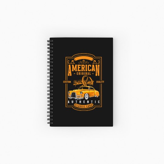 Car Retro Car Mechanic Sports Car Spiral Notebooks   Ruled Line