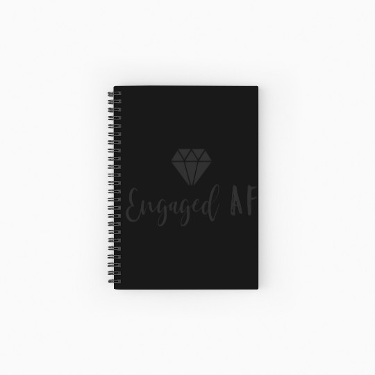 Engaged Af Fiancee Engagement For Her Spiral Notebooks   Ruled Line