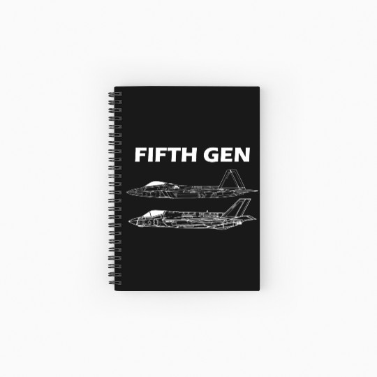 FIFTH GEN | F-22 F-35 Spiral Notebooks   Ruled Line