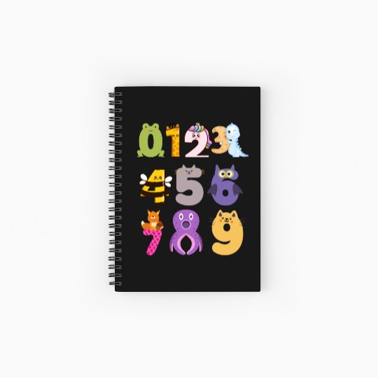 Funny Numbers Day Math Back To School Teacher Kids Spiral Notebooks   Ruled Line