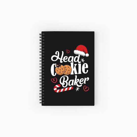 Head Cookie Baker Spiral Notebooks   Ruled Line