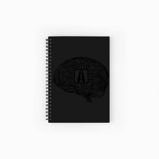 Ai Artificial Intelligence Brain Spiral Notebooks   Ruled Line