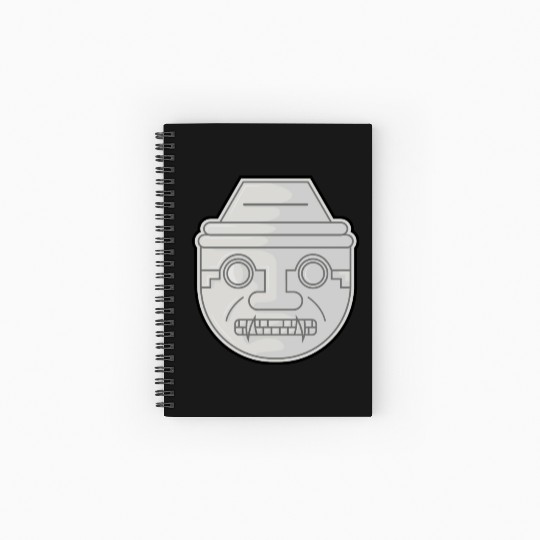 Colombian San Agustin Pre Columbus Indigenous Spiral Notebooks   Ruled Line