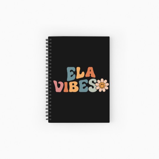 English Teacher - Ela Vibes Teacher Student Back Spiral Notebooks   Ruled Line