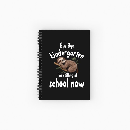School kid, first grade, chill at school Spiral Notebooks   Ruled Line