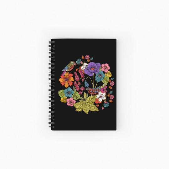 Spring Garden Spiral Notebooks   Ruled Line