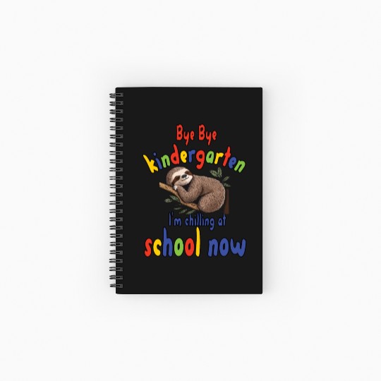 School kid, first grade, chill at school Spiral Notebooks   Ruled Line