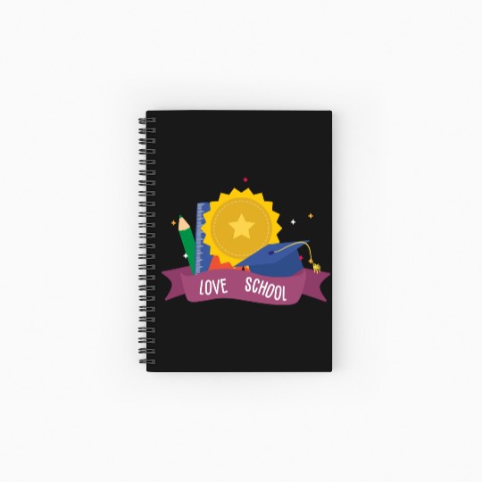 Love School Spiral Notebooks   Ruled Line